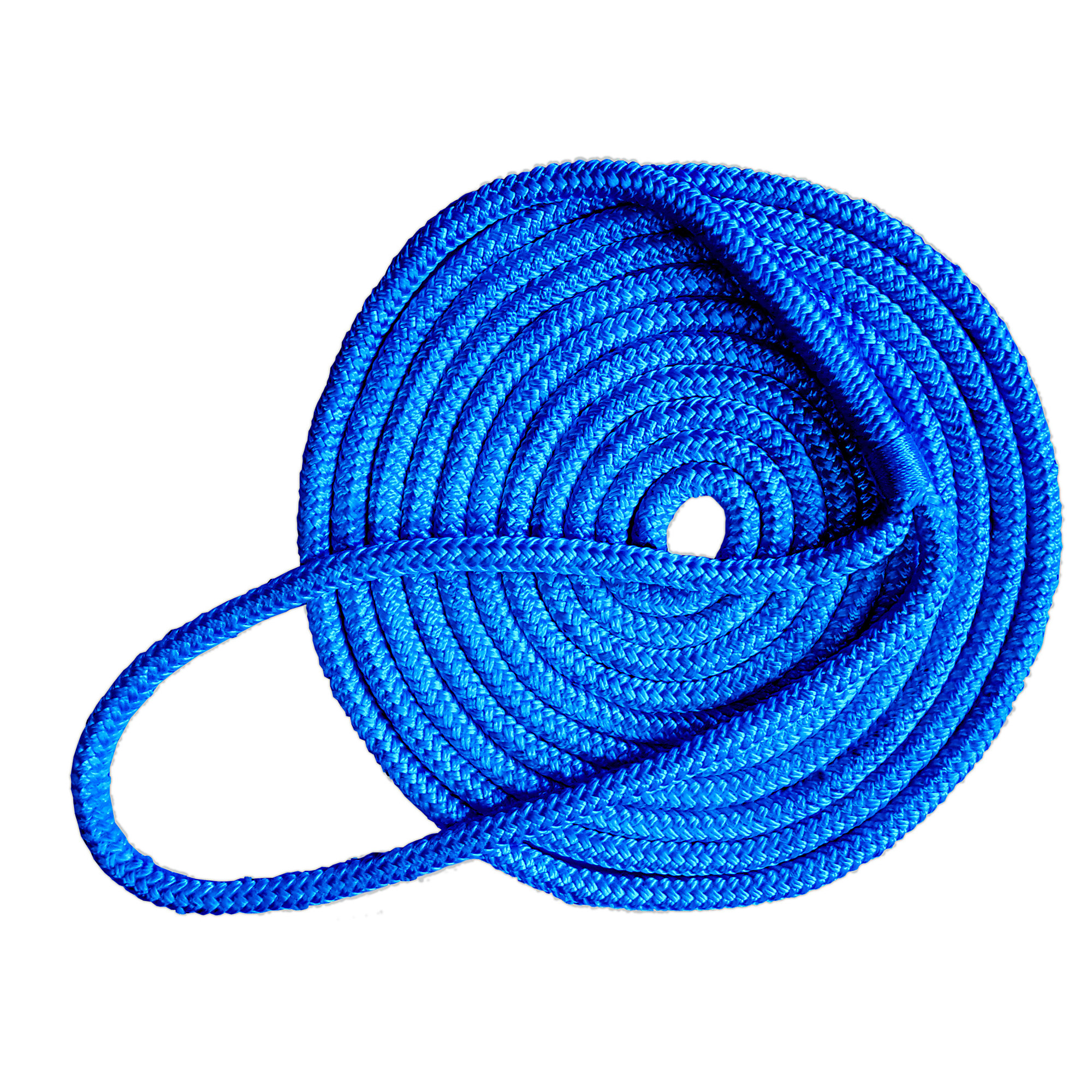 Tommy Docks Nylon Dock Line - 15ft., Double Braided, 3/8in. Thick, 4400 Lb. Break Strength, Blue, Model# TD-20300